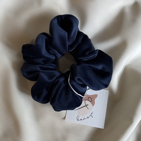 granatowa frotka do wlosow