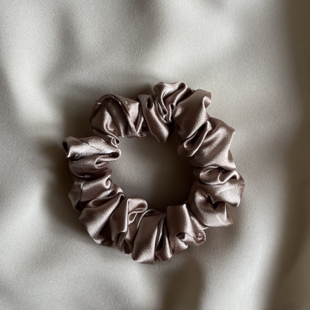mini kremowa satynowa gumka do włosów BoMoye