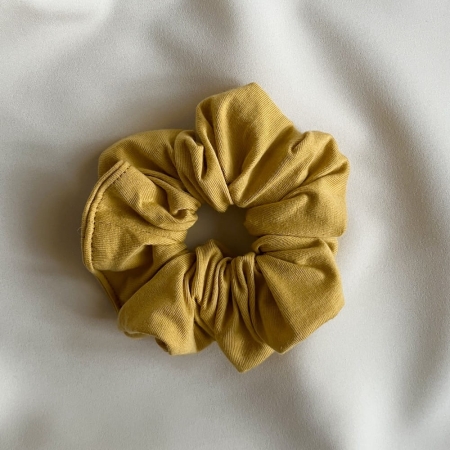 Żółta bawełniana gumka do włosów BoMoye