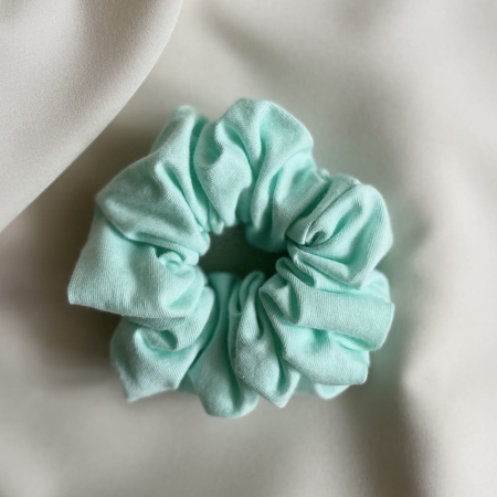 miętowa bawełniana gumka do włosów BoMoye