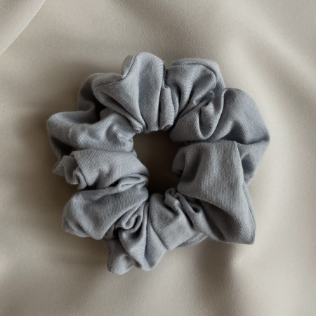 szara bawełniana gumka do włosów BoMoye