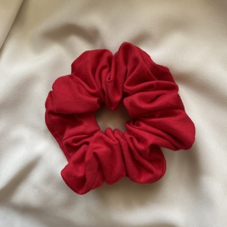 czerwona bawełniana gumka do włosów BoMoye