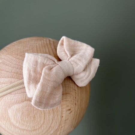 beżowa opaska bezuciskowa dla dziecka