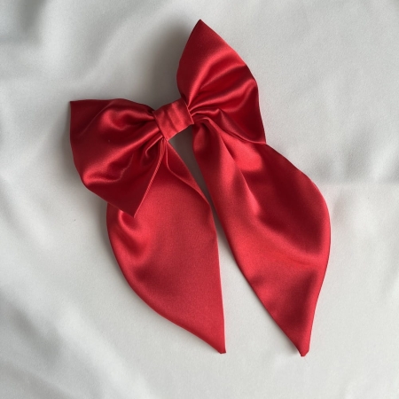 czerwona kokarda do włosów BOMOYE