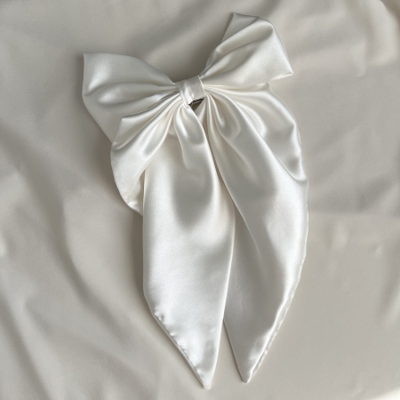 Kremowa kokarda do włosów BOMOYE