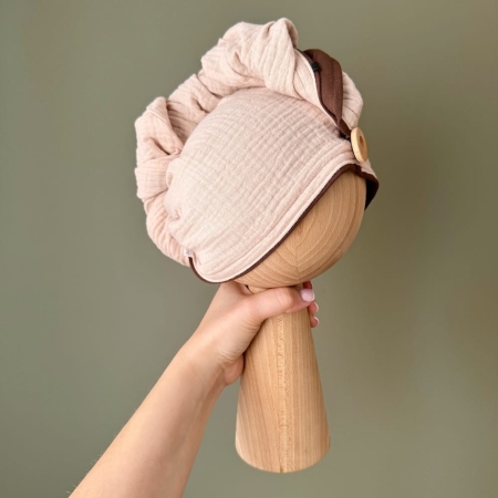 Beżowy ręcznik do włosów BOMOYE