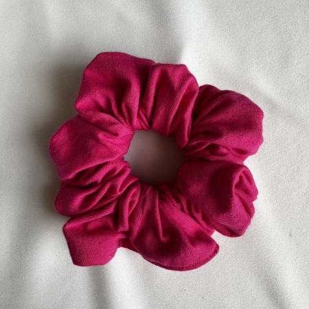 Bawełniana gumka do włosów w kolorze Fuksji