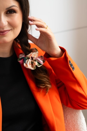 Gumka do włosów typu scrunchie we wzory BOMOYE