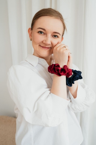 Przejdź do produktu Zestaw 2 jedwabnych gumek do włosów | MELLY