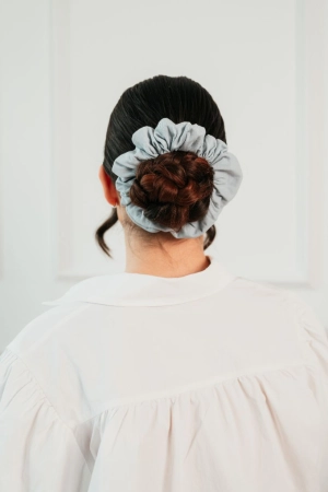 gumka do włosów szary, scrunchie szary