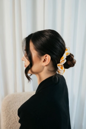 scrunchie w grochy