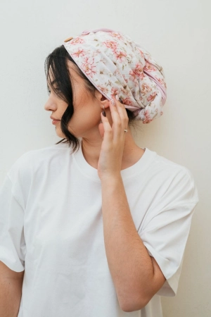 muslinowy turban do wlosow we wzory
