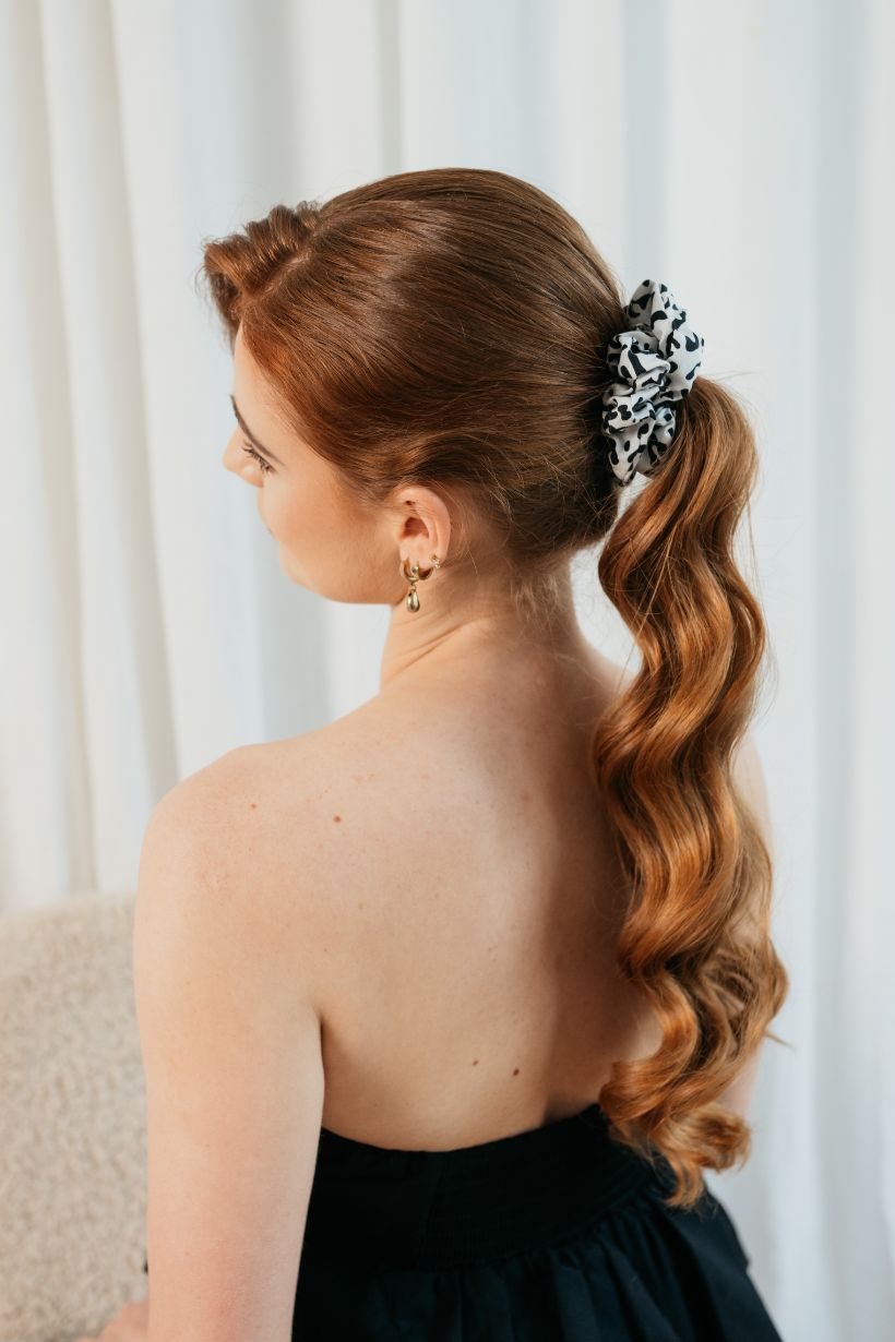 Scrunchie w ciapki