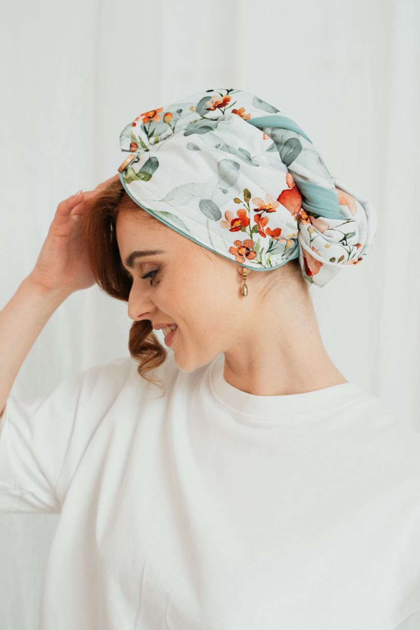 turban do wlosow bawelna we wzory